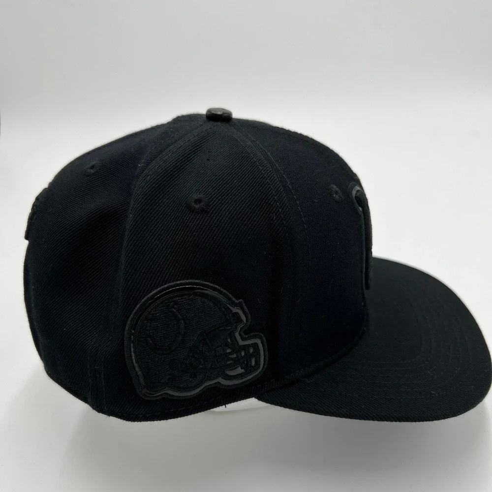 Pro Standard Indianapolis Colts NFL Snapback Hat Black Wool Leather Button NEW